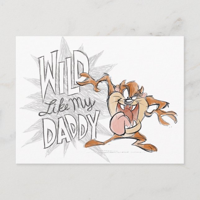 Carte Postale TAZ™ | Wild Like My Daddy (Devant)