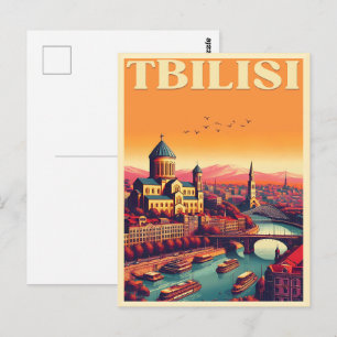 Carte Postale Tbilissi capitale de la Géorgie, cadeaux souvenirs