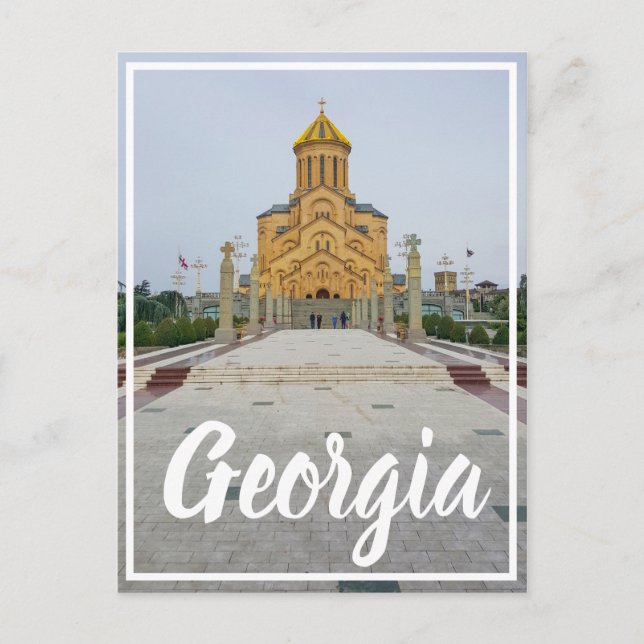 Carte Postale Tbilissi Géorgie Sameba La Cathédrale de la Sainte (Devant)