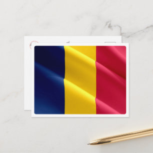Carte Postale Tchad - Drapeau d'agitation -