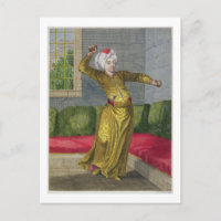 Tchingui, Danseuse turque, 18ème siècle (gravure)