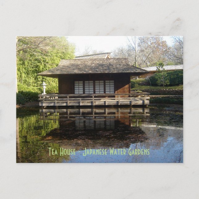 Carte Postale Tea House - Jardins d'eau japonais (Devant)