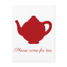Tea moderne théière rouge