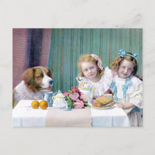Carte Postale Tea Party vintage