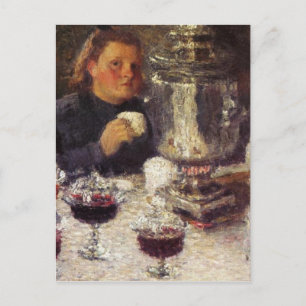 Carte Postale Tea Time : A Samovar par Igor Grabar