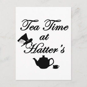 Carte Postale Tea Time chez Hatter's