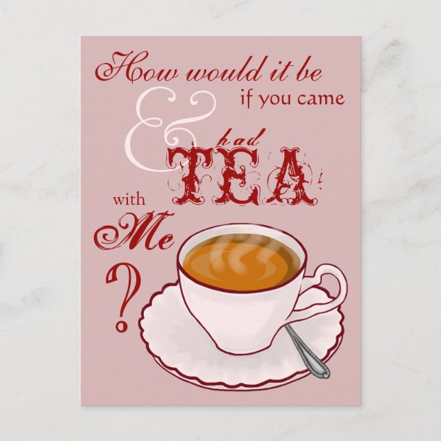 Carte postale Tea with Me (Devant)