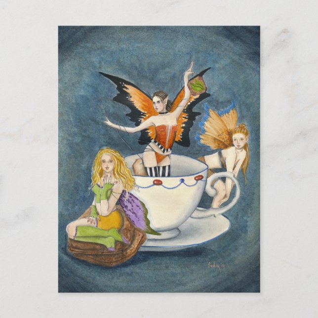 Carte postale Tea with Strumpets (Devant)