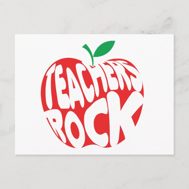 Carte Postale Teachers Rock (Devant)