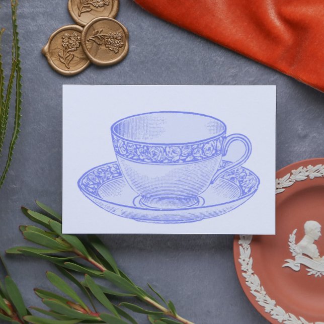 Carte Postale Teacup violet (Créateur téléchargé)