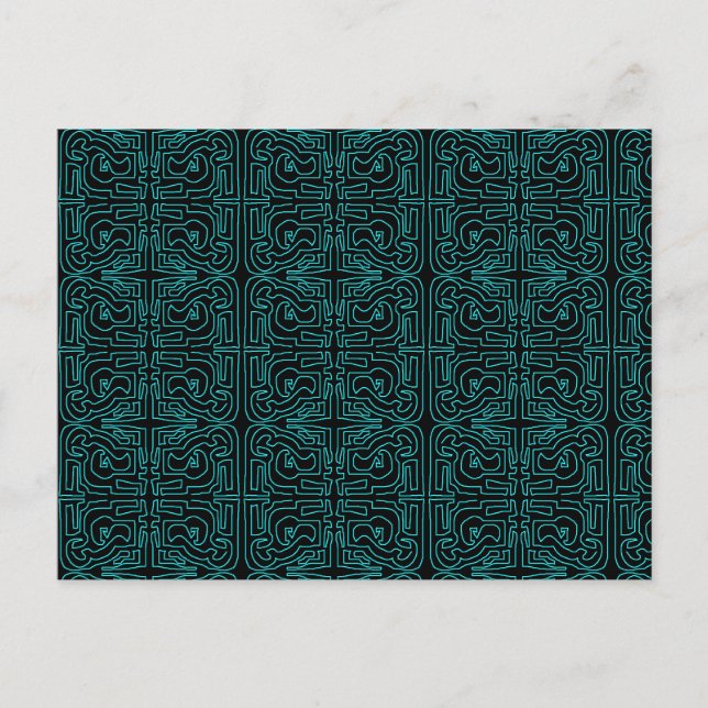 Carte postale Teal Maze de Mark Edward Westerfield (Devant)