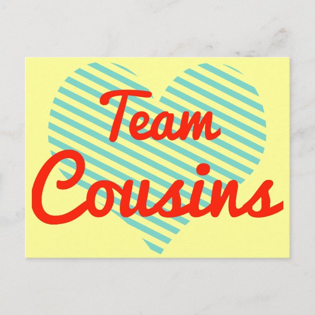 Carte Postale Team Cousins (Devant)