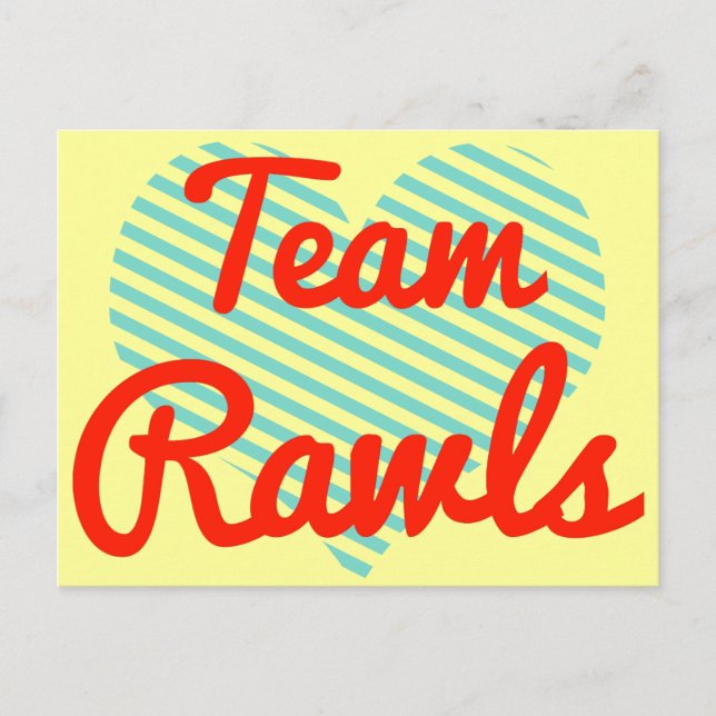 Carte Postale Team Rawls (Devant)