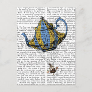 Carte Postale Teapot volant 3 bleu et jaune