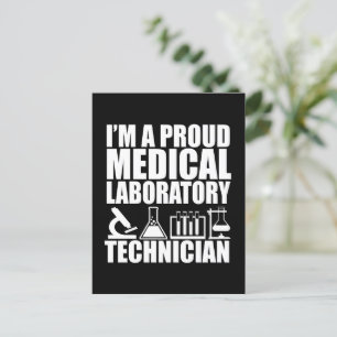 Carte Postale technicien de laboratoire de laboratoire médical