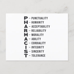 Carte Postale Technicien en pharmacie Tech Pharmacist Medicine
