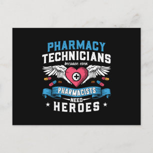 Carte Postale Techniciens en pharmacie Technicien Technicien Pha