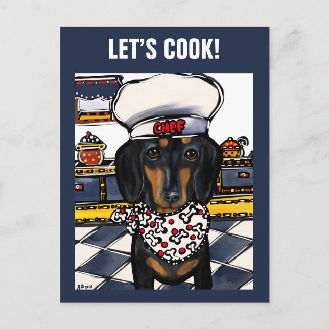 CARTE POSTALE TECKEL   (Devant)