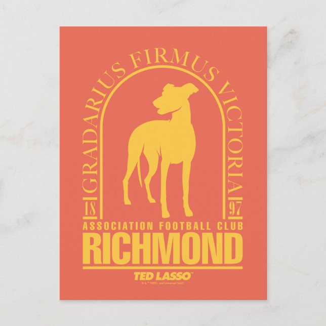 Carte Postale Ted Lasso | AFC Richmond Gold Arched Logo (Devant)