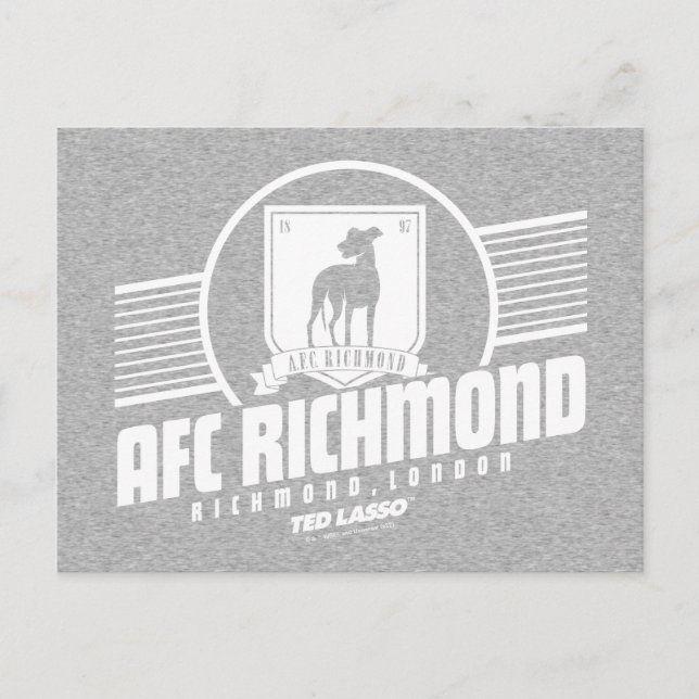 Carte Postale Ted Lasso | AFC Richmond Graphisme de la bande d'a (Devant)