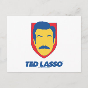 Carte Postale Ted Lasso   Icône de visage