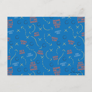Carte Postale Ted Lasso Il est ici, il est là motif de playboo