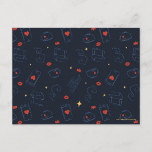 Carte Postale Ted Lasso   Modèle de lancer d'icône de thé et de 