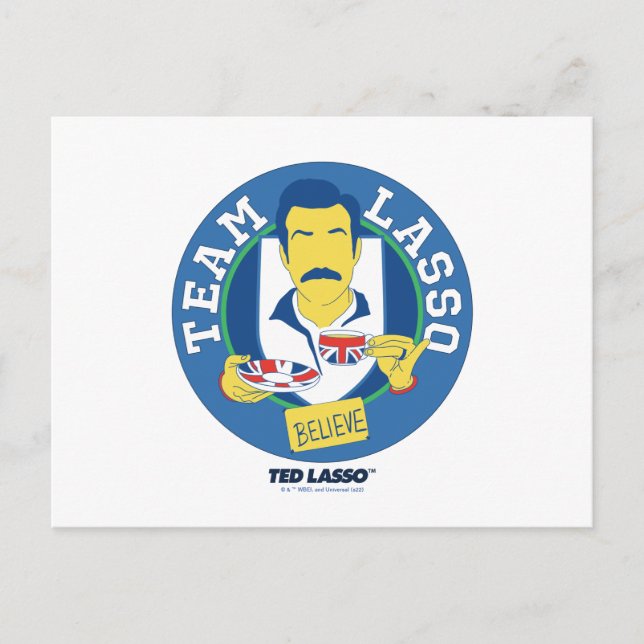 Carte Postale Ted Lasso | Team Lasso Tea Iconic Avatar (Devant)
