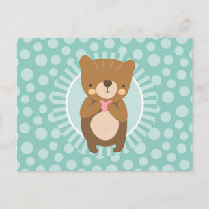 Carte Postale Teddy Bear Heart