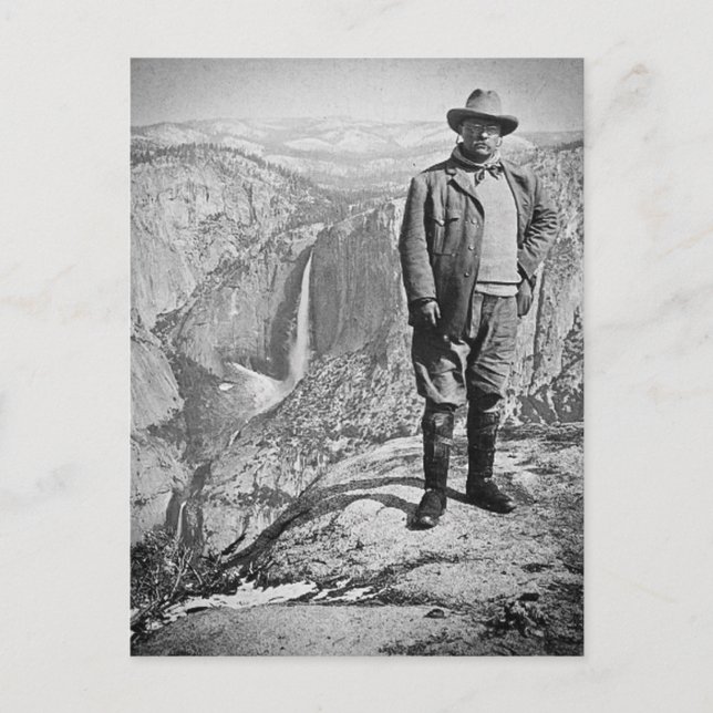 Carte Postale Teddy Roosevelt Glacier Point Yosemite Valley CA (Devant)