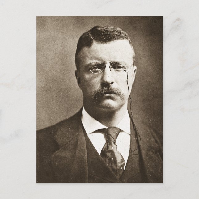 Carte Postale Teddy Roosevelt Vintage Verre Magique Lanterne Dia (Devant)