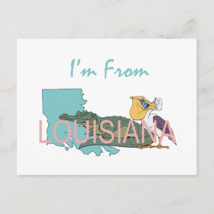 Carte Postale TEE I'm from Louisiana