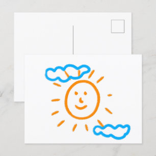 Carte Postale Télécharger des enfants Dessiner Transformer des e