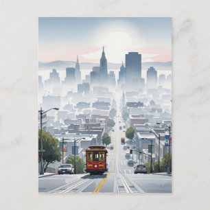 Carte Postale Téléphérique de San Francisco