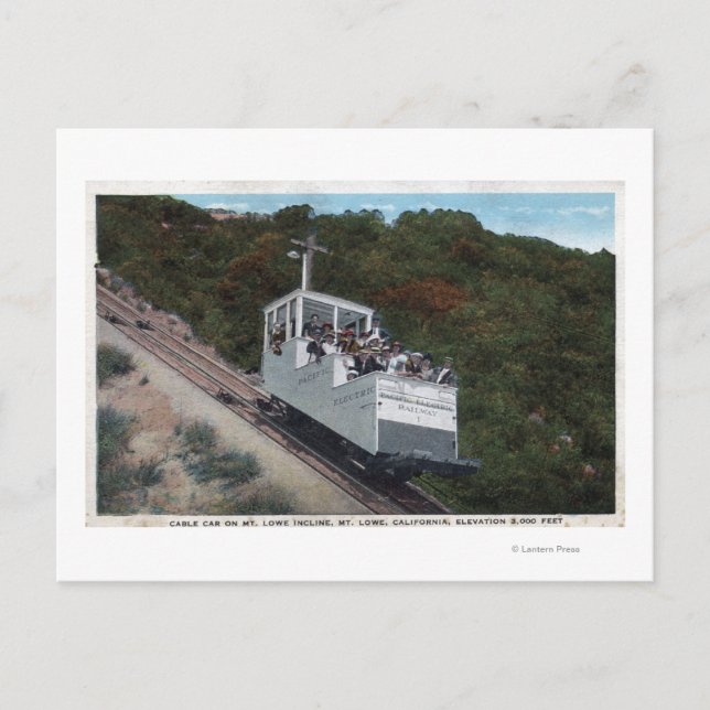 Carte Postale Téléphérique en mode Incline (Devant)