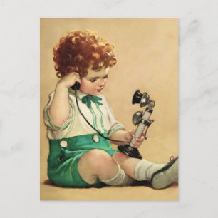 Carte Postale Téléphone par Jessie Willcox Smith