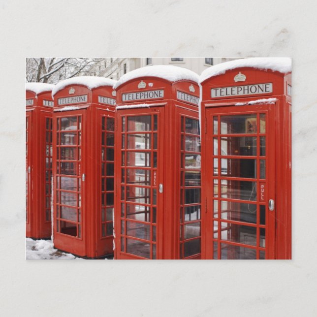 Carte Postale Téléphones rouges près de Big Ben (Devant)