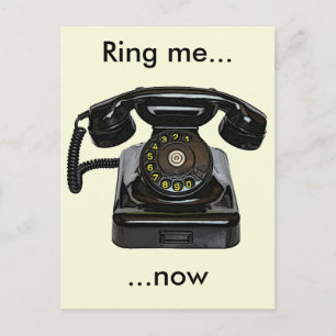 Carte postale téléphonique vintage...maintenant