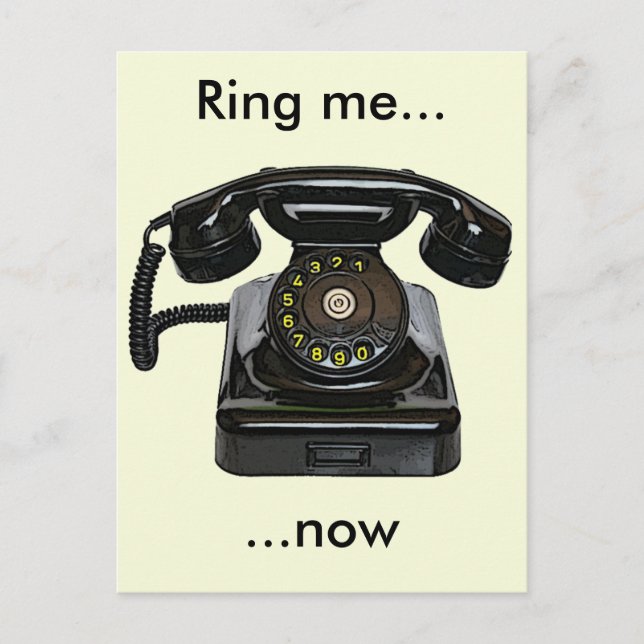 Carte postale téléphonique vintage...maintenant (Devant)