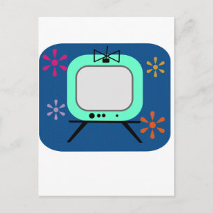 Carte Postale Télévision rétro