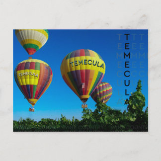 Carte postale Temecula Wine Country Hot Air Ballot