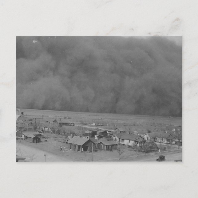 Carte Postale Tempête de poussière à Approching Rolla Kansas en  (Devant)