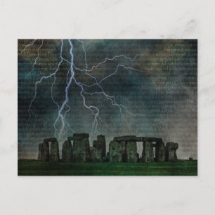 Carte Postale Tempête de Stonehenge