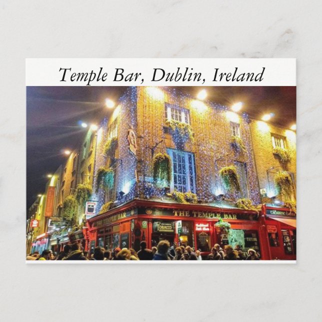 Carte Postale Temple Bar, Dublin, Irlande (Devant)