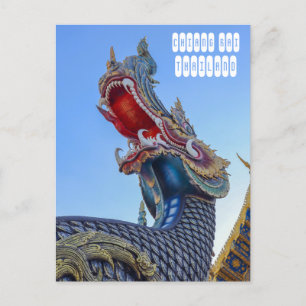 Carte Postale Temple bleu à Chiang Rai Thaïlande