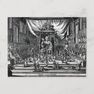 Carte Postale Temple bouddhiste, illustration