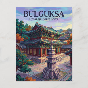 Carte Postale Temple Bulguksa Corée du Sud