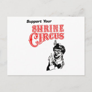 Carte Postale Temple Cirque Clown