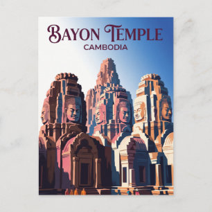 Carte Postale Temple de Bayon Cambodge