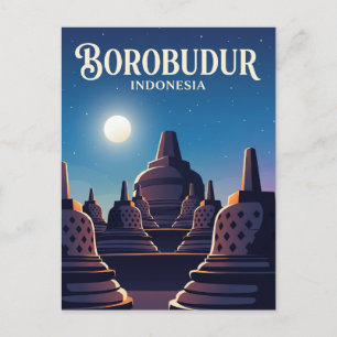 Carte Postale Temple de Borobudur Indonésie